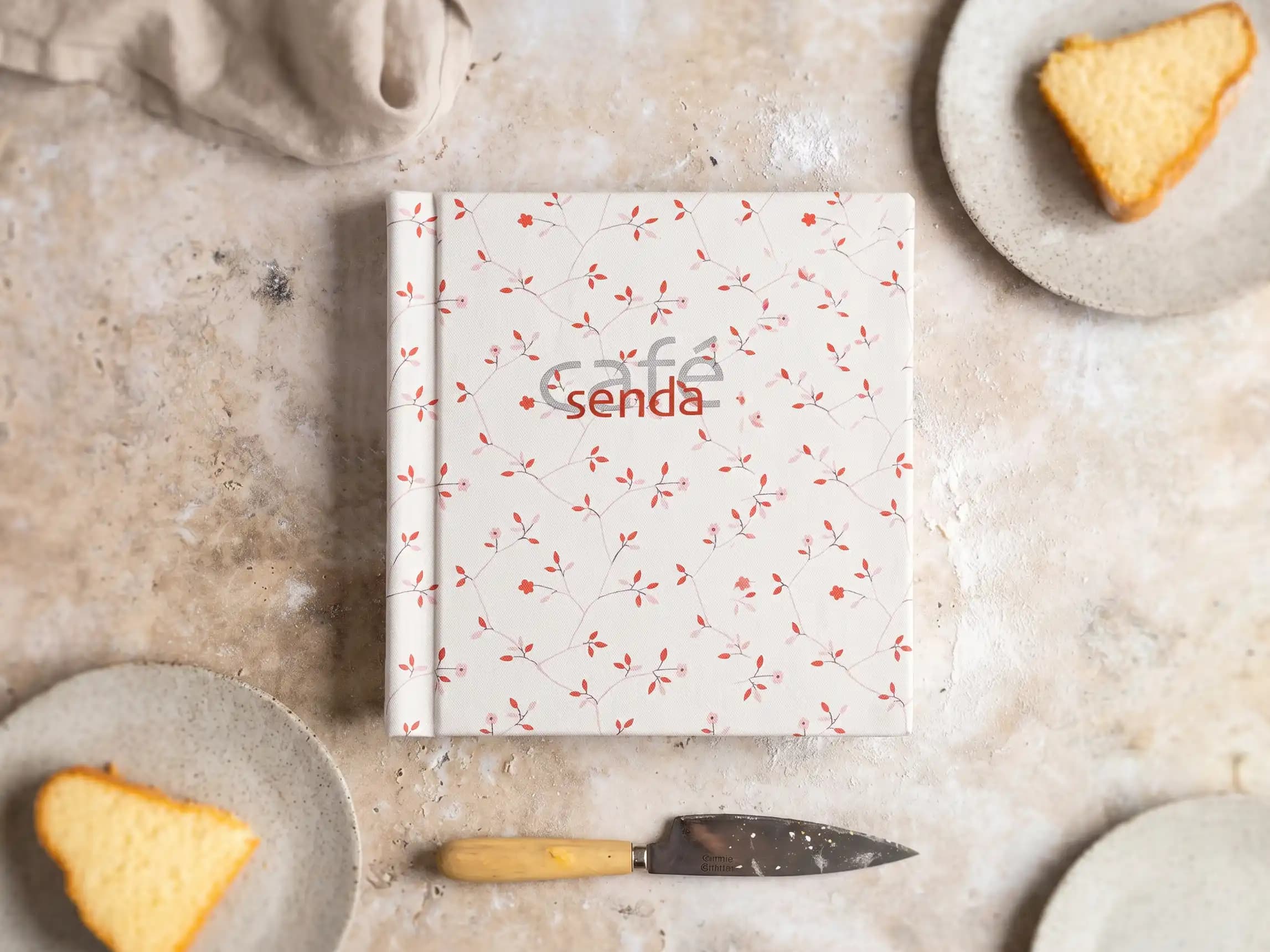 Gastronomie-Speisekarte Quickin in Weiß – Format 18 × 18 cm quadratisch